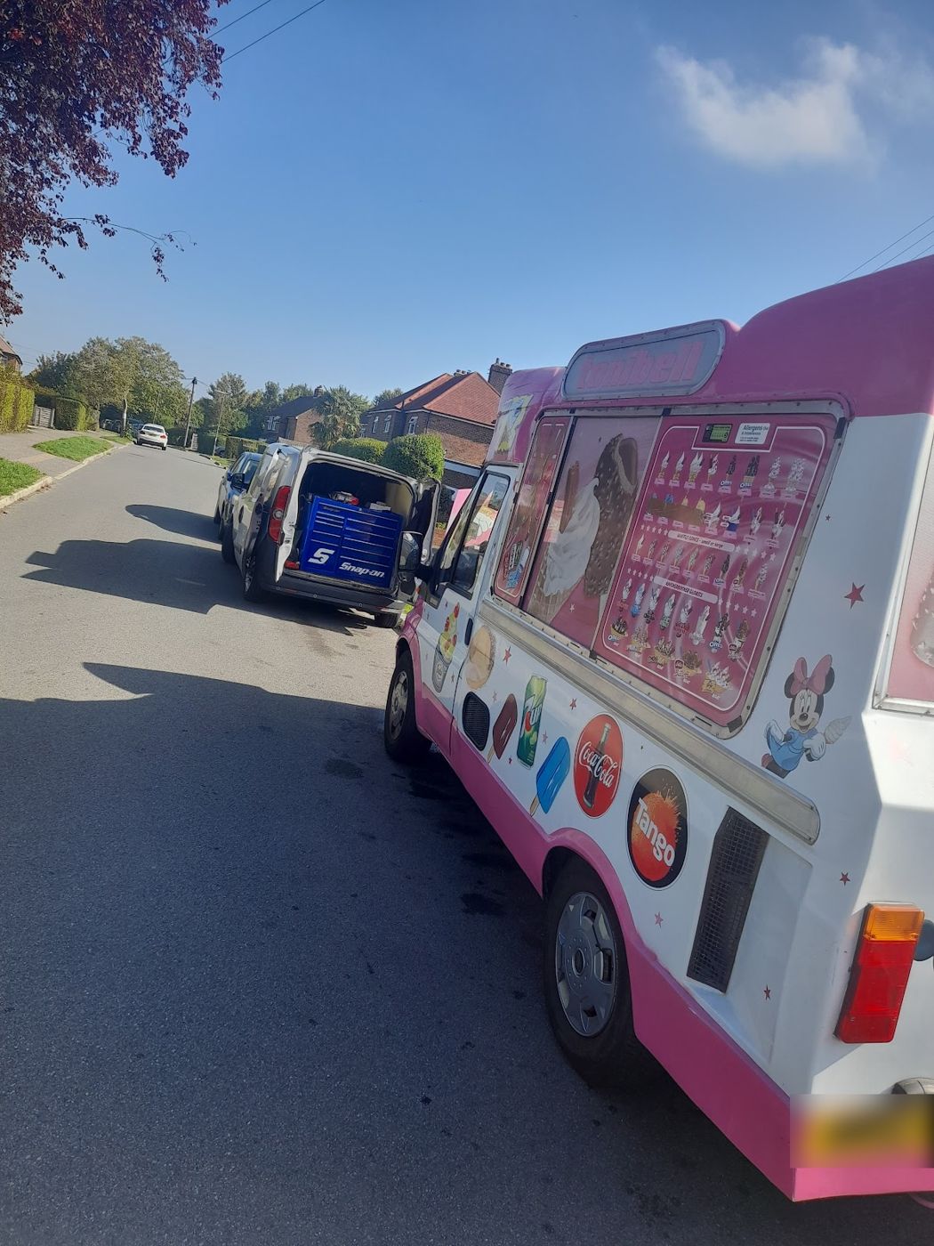 Working kerbside on a residential street